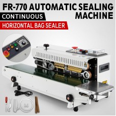 FR-770 110V Continuous Automatic Sealing Machine Sealer Horizontal PVC Membrane Bag 110V/220V