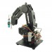 Mechanical Robot Arm 3 Axis Desktop Production Line Carry Aluminum Alloy 6061 Black