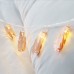 1M/1.5M Feather LED String Light 10LEDs For Bedroom Holiday Wedding Xmas Party Battery Powered Light