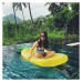 Pineapple Inflatable Water Float Raft Summer Swim Pool Lounger Beach Swimming 