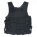  Tactical Vest BLACK Large Military Special Forces Swat Police Hunting Outdoor