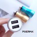 Dual USB Car Charger 2 Port Wireless Mini Charger Phone Universal Charging 2.4A Cannon Charger