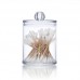 Clear Cotton Swab Holder Transparent Q-Tip Holder Cosmetic Organizer Toothpick Storage Box