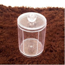 Clear Cotton Swab Holder Transparent Q-Tip Holder Cosmetic Organizer Toothpick Storage Box