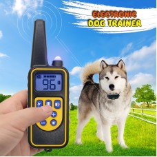 Dog Training Collar Waterproof Remote Rechargeable 2624ft LED Light /Beep/Vibration/Shock M/L/S Dog