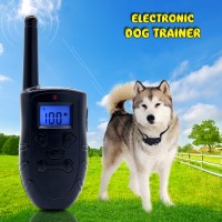 Dog Training Collar Waterproof Remote Rechargeable LED Light /Beep/Vibration/Shock For Dogs