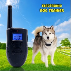 Dog Training Collar Waterproof Remote Rechargeable LED Light /Beep/Vibration/Shock For Dogs