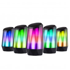 Crystal Bluetooth Speaker LED Light Wireless Speaker HD Sound Built-in Mic AUX Home Outdoor