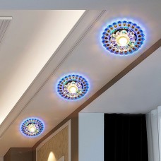 Colorful Ceiling Lamp Crystal Ceiling Lights LED Balcony Aisle Corridor Entrance Hall Ceiling Lamp