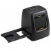 EC018 Film Scanner High-Resolution Film Slide Scanner CMOS 35mm, 110/135/126KPK/Super 8 Films USB 2.4 TFT LCD Black