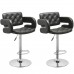 PU Leather Swivel Bar Stools Hydraulic Pub Chair Adjustable Height Swivel Bar Stool       