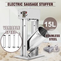 15l 33lbs Electric Sausage Filler Stuffer Food Vertical Stuffing Strong Packing        