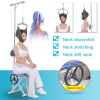 Steel Foldable Protable Neck Cervical Traction Stretcher Brace Pain Relief Chair