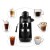 Steam Coffee Maker Espresso Cappuccino Coffee Maker Milk Frothing 4 Cups