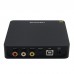 DAC Decoder HIFI ES9038Q2M *2 USB DAC XMOS XU208 DSD512 32Bit/ 768Khz OPA1612 USB/OPT/COAX Input Black