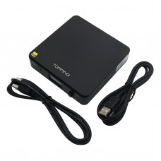 DAC Decoder HIFI ES9038Q2M *2 USB DAC XMOS XU208 DSD512 32Bit/ 768Khz OPA1612 USB/OPT/COAX Input Black