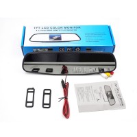 HD 5" Inch Car Mirror Monitor High Resolution 2CH Video Input 800*480 DC 12V~24V Car Parking Monitor