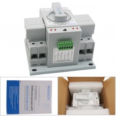 Dual Power Automatic Transfer Switch 2P 63A 220V 150×138×115mm Toggle Switch