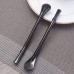 304 Stainless Steel Straw Spoon Tea Coffee Spoon Anti-Slip Design Useful Filtration