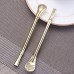 304 Stainless Steel Straw Spoon Tea Coffee Spoon Anti-Slip Design Useful Filtration