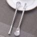 304 Stainless Steel Straw Spoon Tea Coffee Spoon Anti-Slip Design Useful Filtration