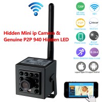 P2P Mini IP Camera w/Genuine 940nm Invisible LED ONVIF2.0 for Network Record Free App & CMS Software