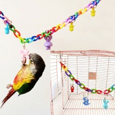 Colorful Bird Parrot Swing Toys For Parakeet Cockatiel Budgie Lovebird