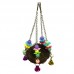 Natural Rattan Bird Swing Toy Nest with Bells for Parrot Cockatoo Macaw Cockatiel Conure Lovebird