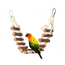 Natural Rope Ladder Bird Swing Toy Bird Toy For Parrots  