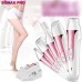  5 In1 Washable Lady Shaver Epilator Rechargeable Face Remover Hair Removal Mini Bikini Line Trimmer