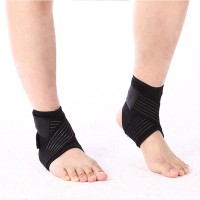 Breathable Elastic Ankle Brace Protector Adjustable Bandage Ankle Support Pad Football Basketball