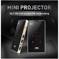 4K 3D Full HD Smart DLP Mini Projector LED Android WiFi 1080P Home Theater HDMI (S905X 2+16G)