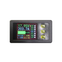 Digital DC Volmeter Ammeter 90V 0-100A LCD Color Display Volt/Amp/Watt Coulomb Capacity Time Meter