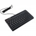 W8017 Genuine MC-SAITE Wired Mini Slim 78-Key Keyboard - Black