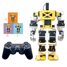 17DOF Biped Robot Humanoid Anthropomorphic Combat Battle Robot Height 38cm for DIY Robotics Assembled