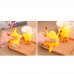 Rubber Chicken Keychain Hen Chicken Laying Egg Squeezing Stress Relief Keyring Toys