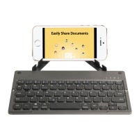 Foldable Keyboard Wireless Bluetooth Keyboard Rechargeable With Holder For IOS/Android/PC   