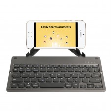 Foldable Keyboard Wireless Bluetooth Keyboard Rechargeable With Holder For IOS/Android/PC   