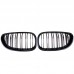 For 2004-2009 BMW E60 5 Series M5 Front Kidney Grill Double Line BMW 5 Series Grill Gloss Black