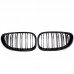 For 2004-2009 BMW E60 5 Series M5 Front Kidney Grill Double Line BMW 5 Series Grill Gloss Black