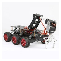 6WD Search and Rescue Platform Smart Car Chassis Shock Off-road Climbing for Arduino Raspberry Pie WIFI Car System     