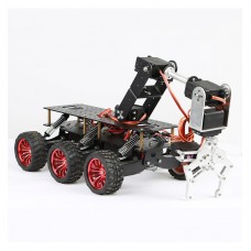 6WD Search and Rescue Platform Smart Car Chassis Shock Off-road Climbing for Arduino Raspberry Pie WIFI Car System     