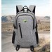 Anti-Theft Backpack USB Charging Port Rucksack USB Laptop Backpack School Bag Travel + USB Cable