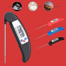 Foldable Digital Food Thermometer Cooking BBQ Meat Turkey Jam Probe Temperature Sensor