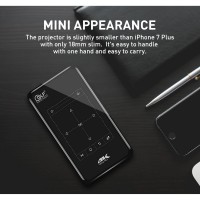 P09II WiFi Portable Projector Mini Pocket Projector Touch Panel Home Theatre Support 4K 480P 2G+16G