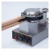 110V Electric Egg Cake Oven Stainless Steel Egg Waffle Maker QQ Egg Waffle Maker 50℃-250℃