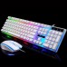 G21 Colorful Backlit Gaming Keyboard Mouse Combo With LED Rainbow Backlight Adjustable 1600DPI Game Mouse