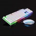G21 Colorful Backlit Gaming Keyboard Mouse Combo With LED Rainbow Backlight Adjustable 1600DPI Game Mouse