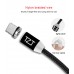 Round Nylon LED Magnetic Charge Cable For iPhone Type C & Micro USB & Lighting 1 Cable 3 Plugs