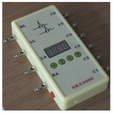 ECG Simulator LED Display ECG Signal Generator 10-200bpm w/ Built-in Rechargeable Battery